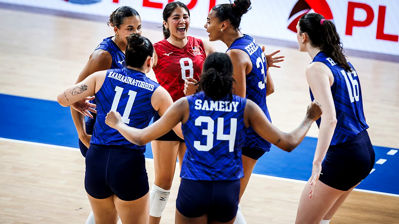 Serbia Take One Set but USA Close the VNL Match in Four
