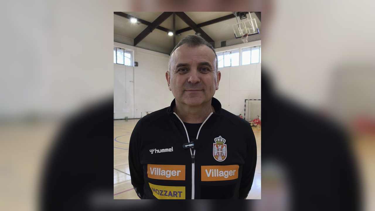 Serbia junior women's handball team during official preparation camp - inline angle