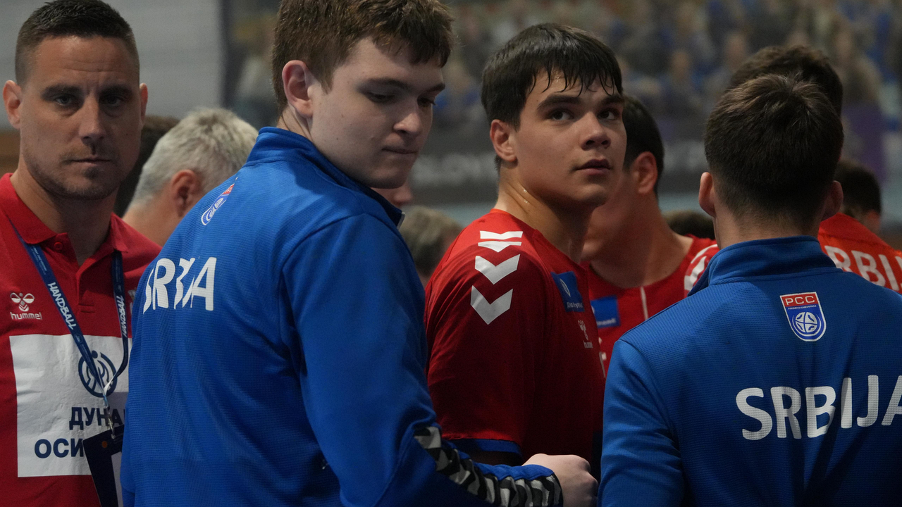 Serbia cadets during official RSS youth handball coverage