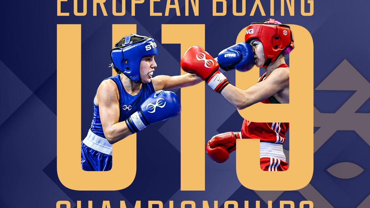 The European under-19 boxing championship poster