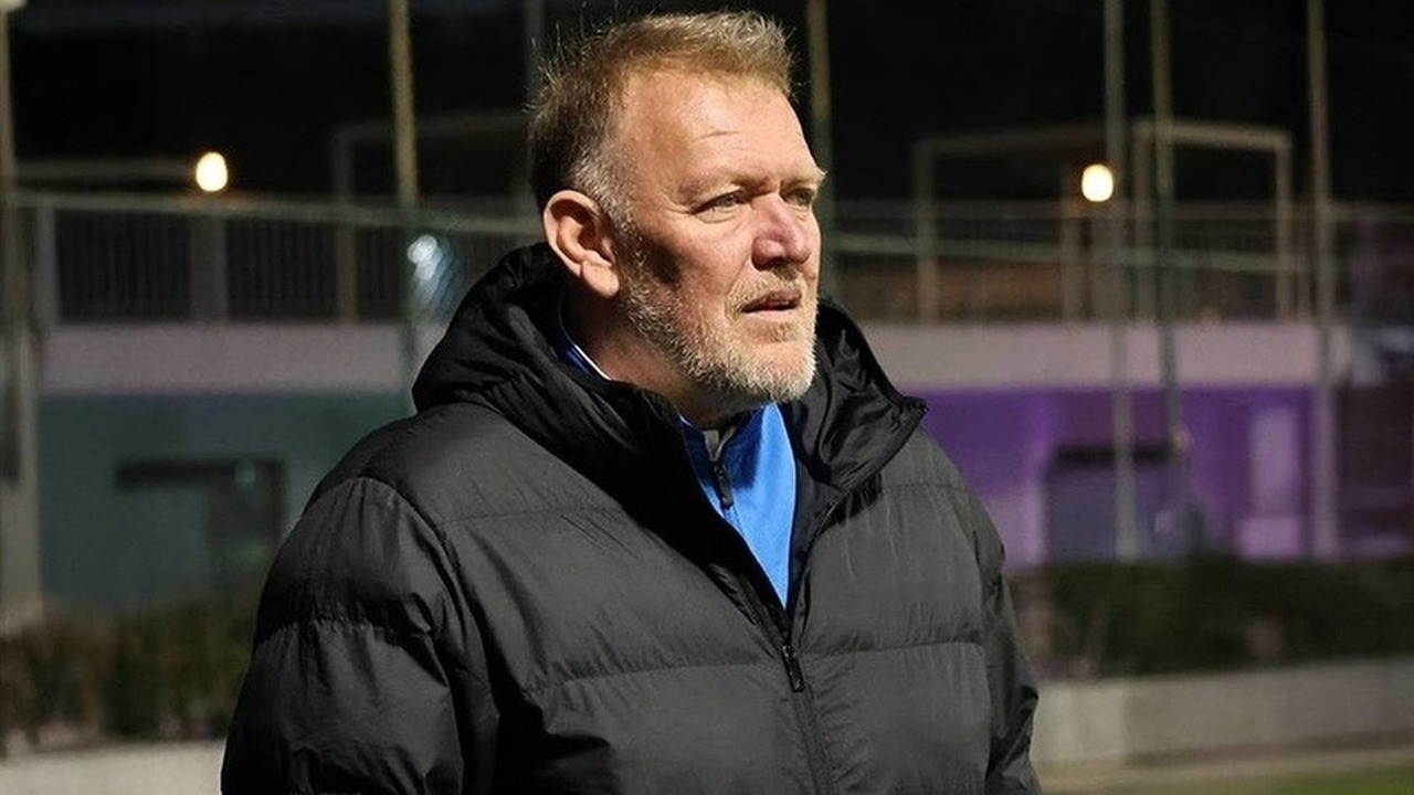 Robert Prosinecki watches a match from the touchline