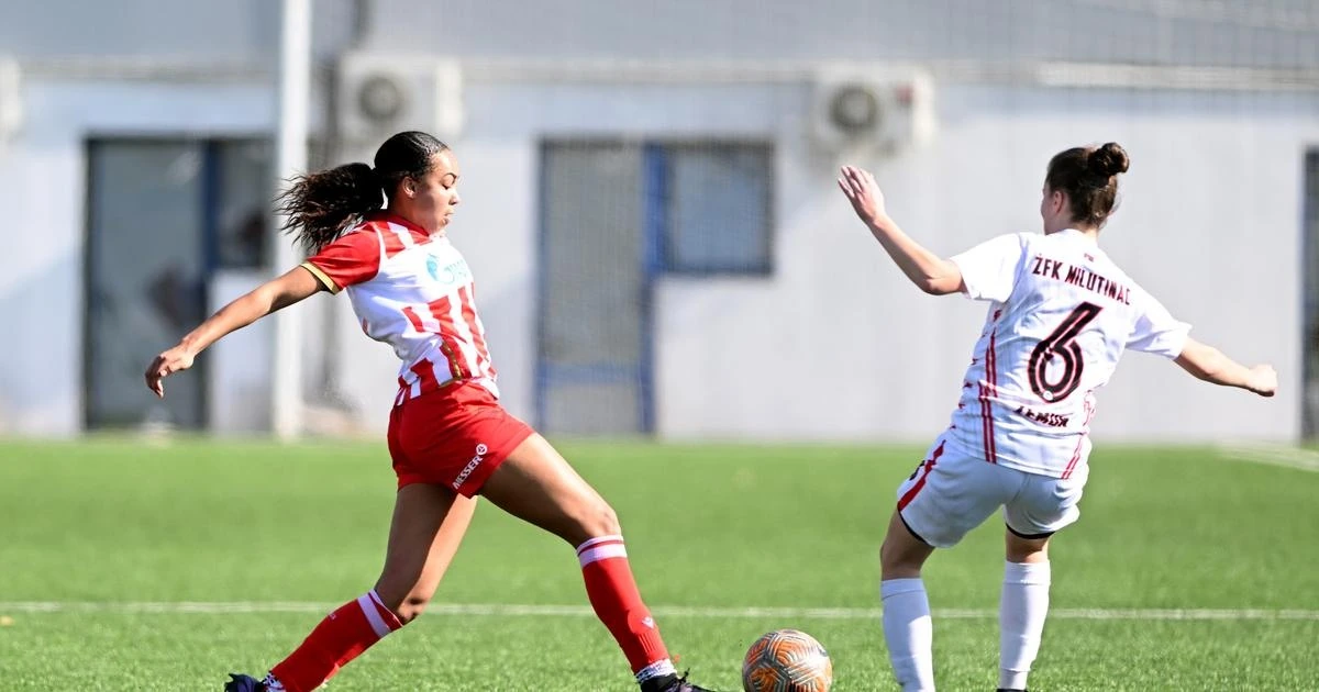 Dodatna fotografija: Fudbalerke Crvene zvezde pretvorile sigurno prvo poluvreme u pobedu sa sedam golova