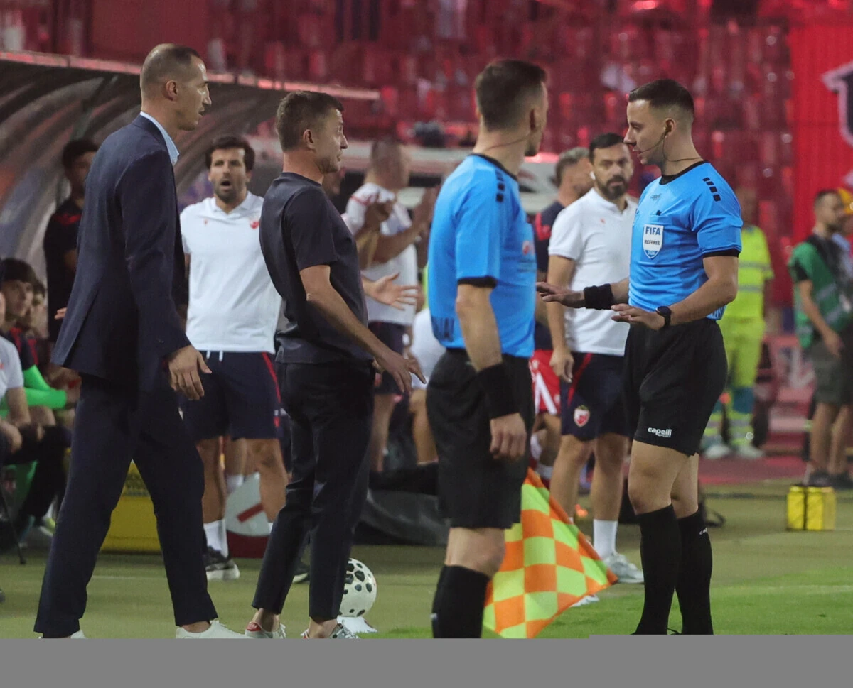 The match officials during the derby. The FSS review assesses individual decisions from this game.