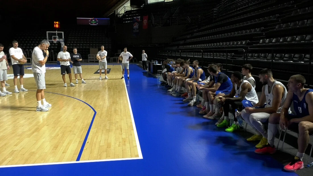 Spartak prepare for the new season in Subotica's sports hall.