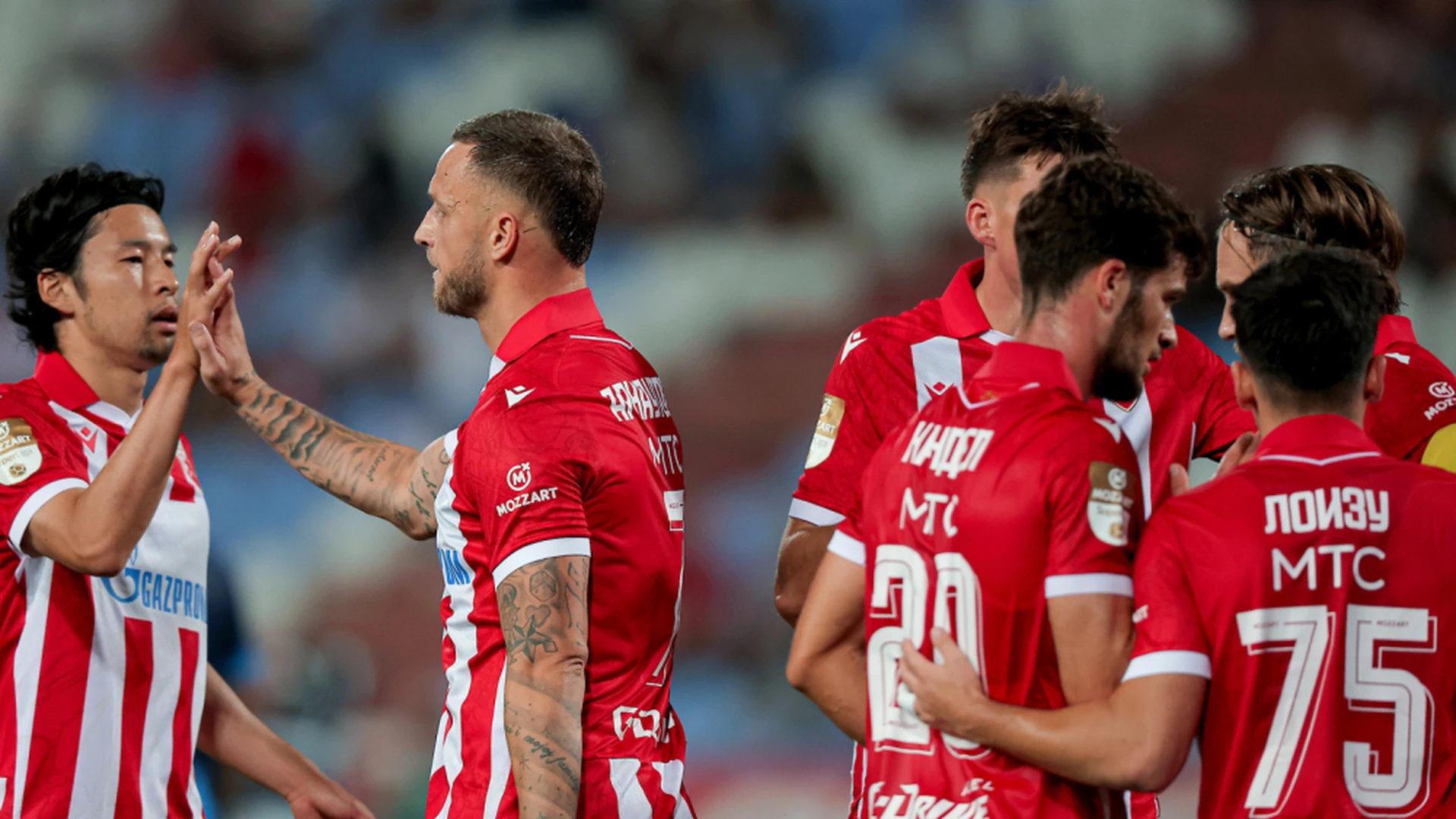 Crvena Zvezda beat Radnicki Nis 3-0 with three different scorers