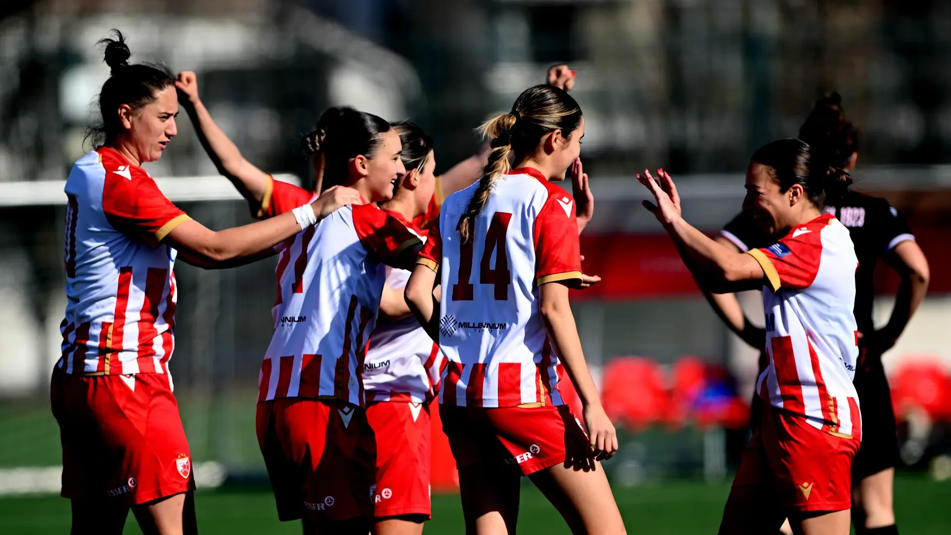 Crvena Zvezda Women score five before the break in a 6-0 victory over Masinac