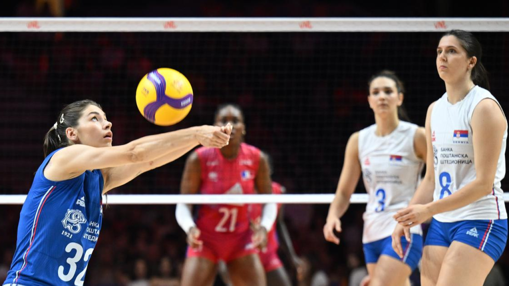 Bojana Gočanin u odbrani Srbije protiv Francuske u Ligi nacija 2026.