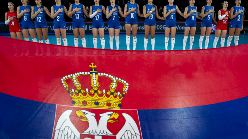 Tim Srbije U22 u dogovoru tokom evropskog prvenstva