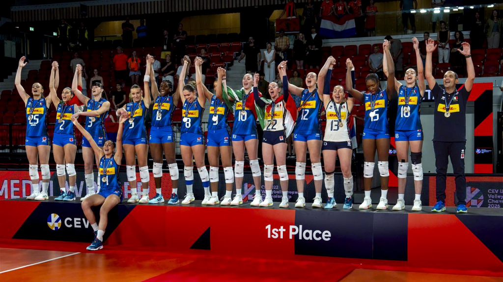 Odbojkašice Srbije i Italije bore se na mreži u finalu U22 Evropskog prvenstva