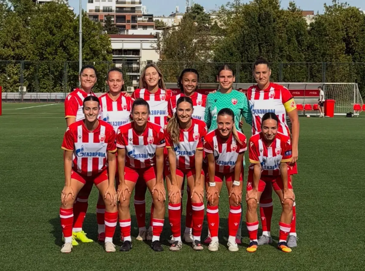 Fudbalerke Crvene zvezde pretvorile sigurno prvo poluvreme u pobedu sa sedam golova