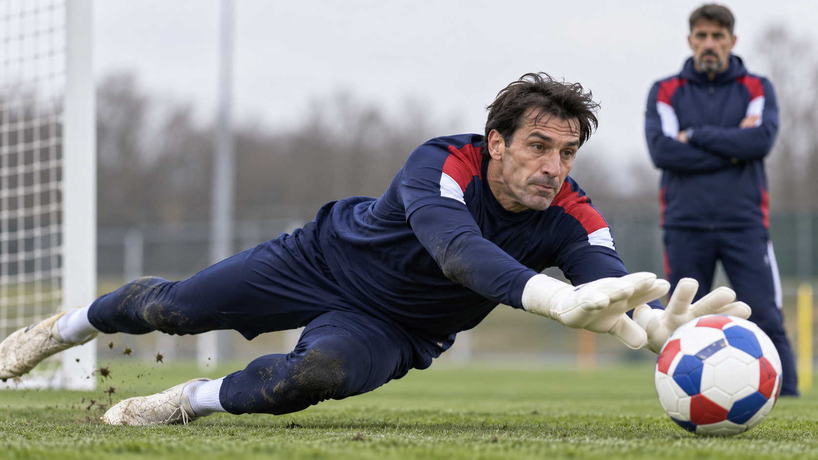 AI ilustracija: golmanski trening reprezentacije Srbije