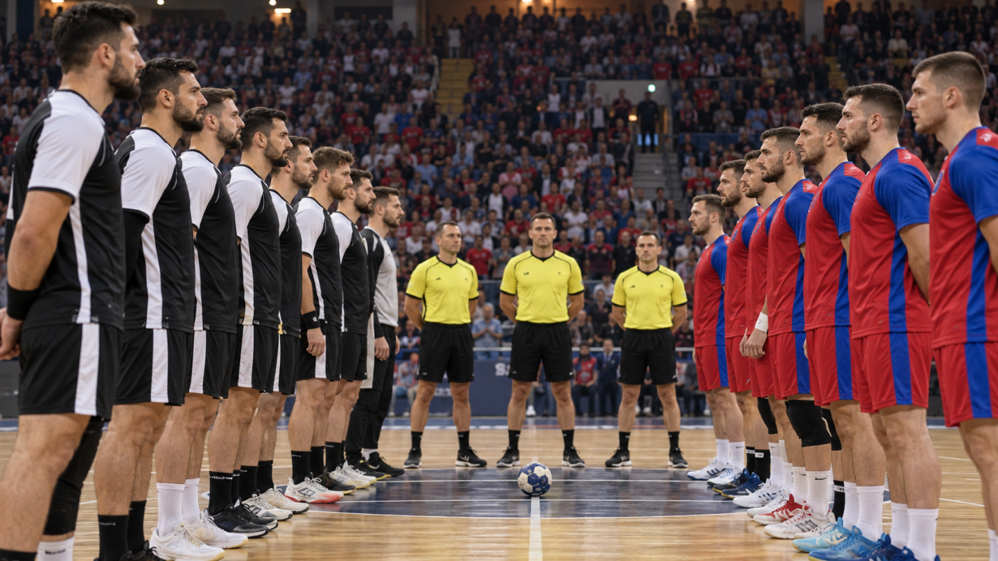 AI ilustracija: rukometaši Partizana i Borca pred finale