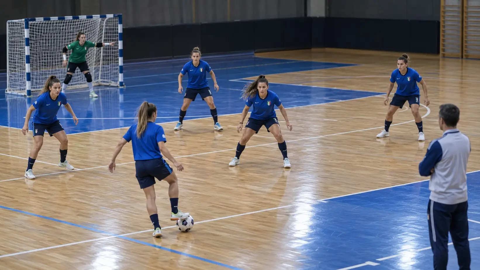 Italija uvežbava visoki pritisak na futsal treningu