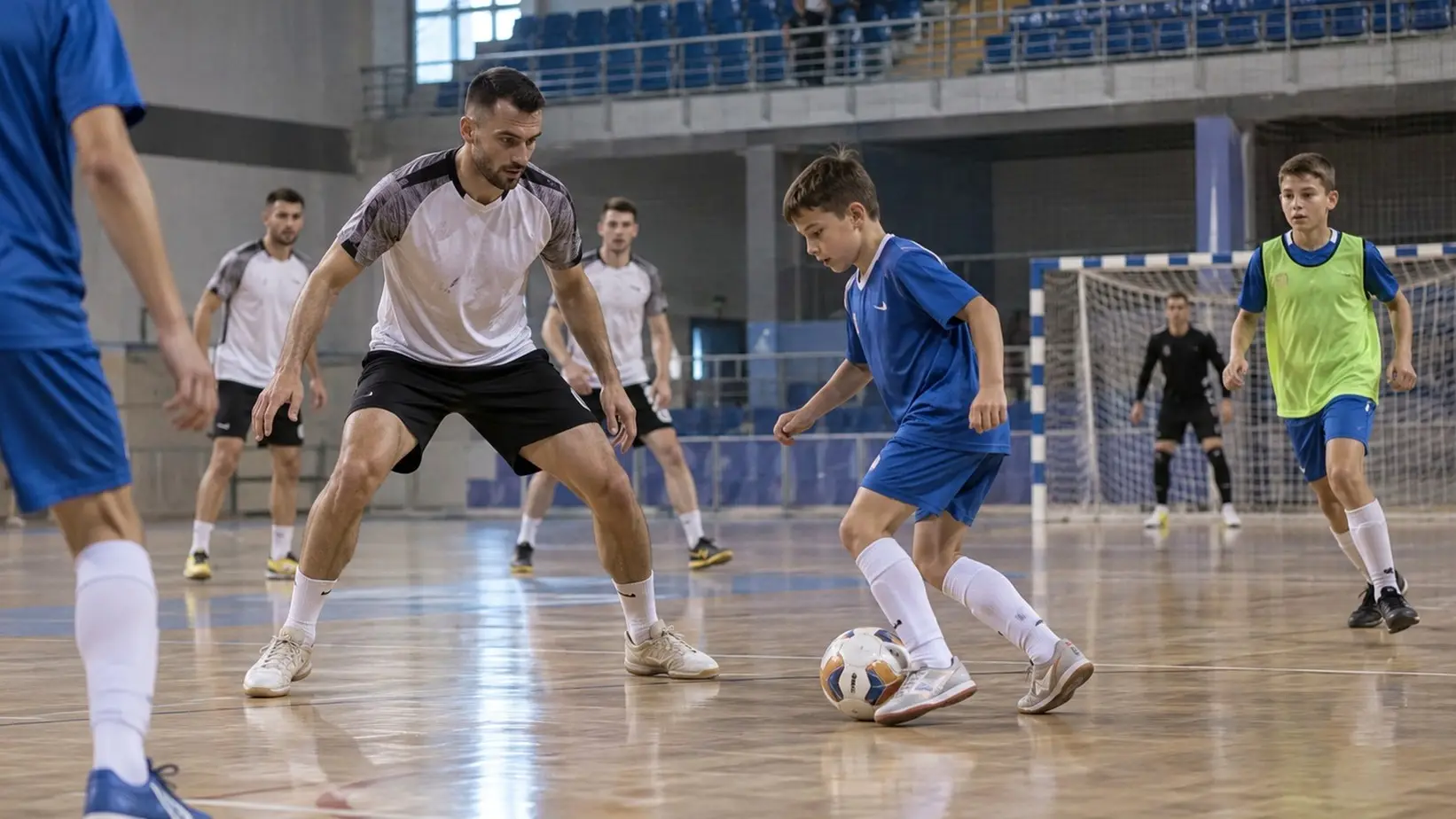 Mladi futsaleri u vežbi igre pod pritiskom