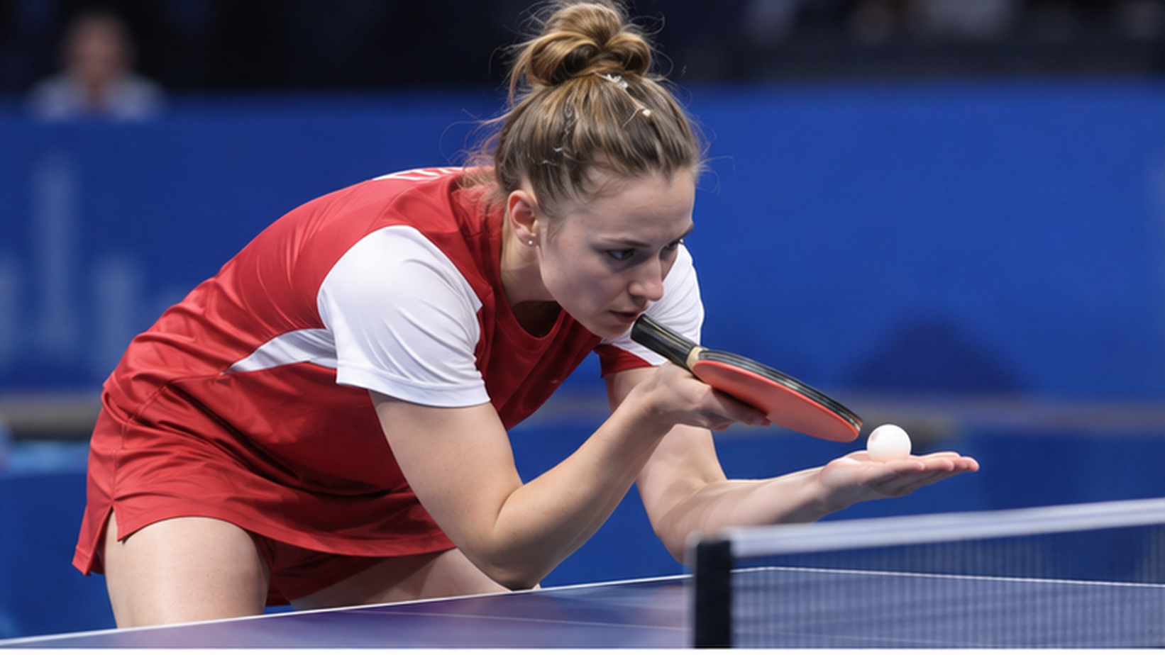 AI ilustracija: Katažina Vengžin servira na China Smashu