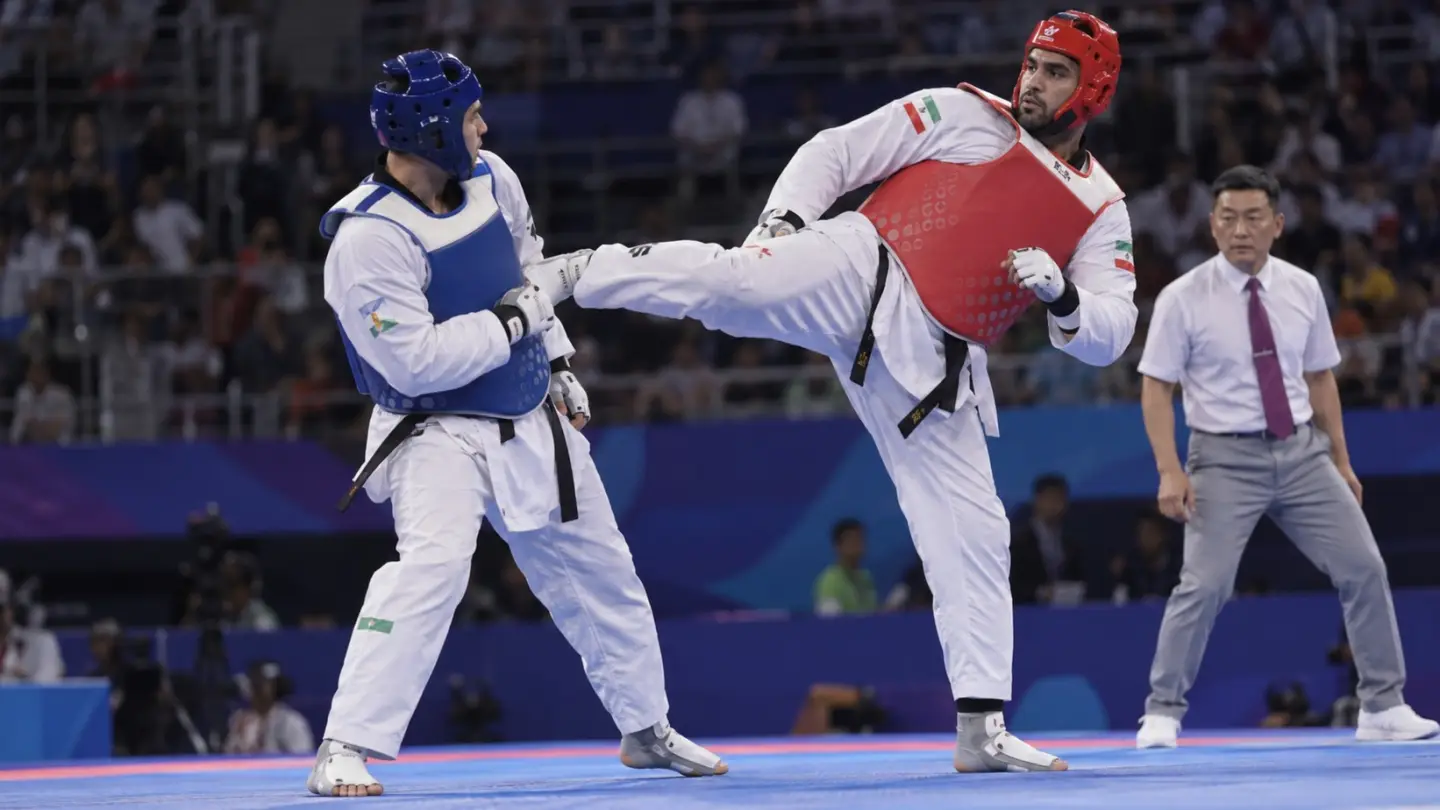 Arijan Salimi pogađa u finalu kategorije preko 80 kilograma