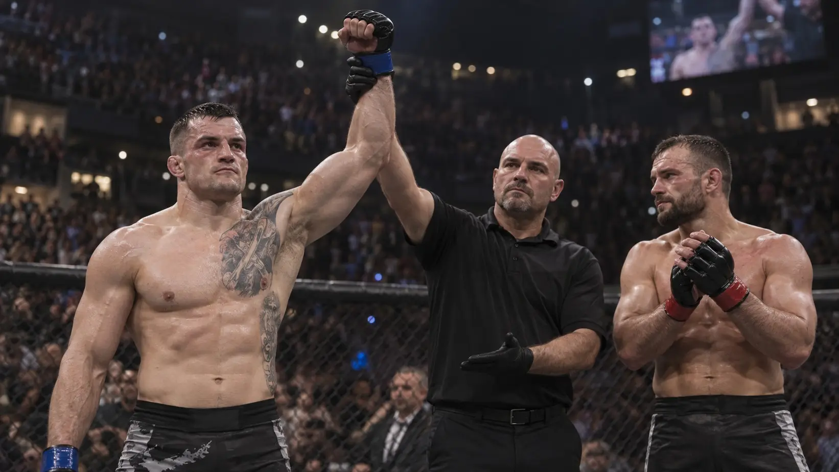 Roberto Soldić slavi pobedu na UFC debiju